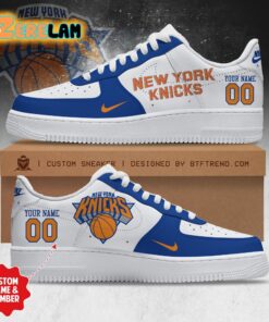 Knicks Custom Name Number AF1 SNEAKER Shoes
