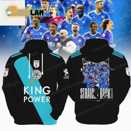 Leicester City Straight Back 23-24 Championship Winners Hoodie