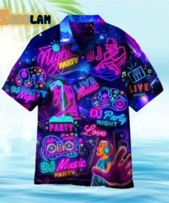 Life Is Better With DJ Neon Music Party Hawaiian Shirt