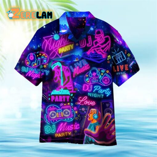 Life Is Better With DJ Neon Music Party Hawaiian Shirt