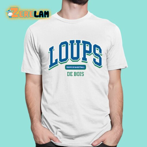 Loups Equipe De Basketball De Bois Shirt