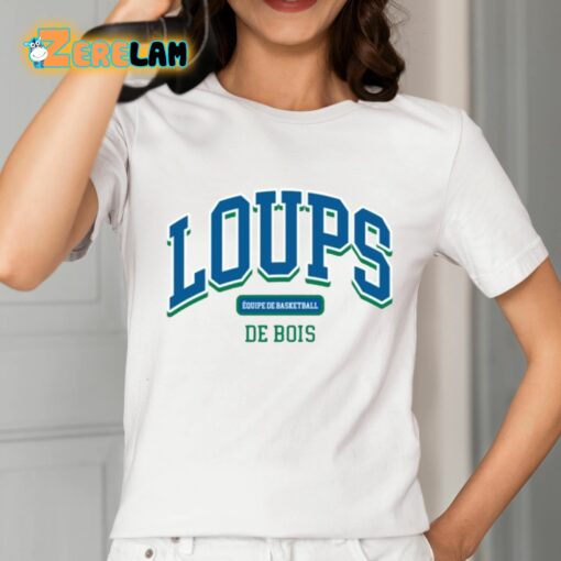 Loups Equipe De Basketball De Bois Shirt