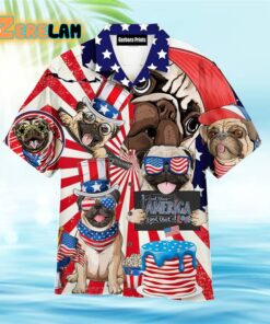 Love Corgi Dogs God Bless America Hawaiian Shirt