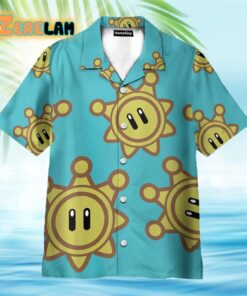 Mario Movie Sunshine Cosplay Costume Hawaiian Shirt