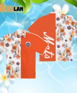 Mets Tropical Pattern Hawaiian Shirt