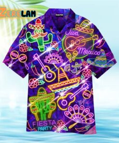 Mexican Neon Hawaiian Shirt