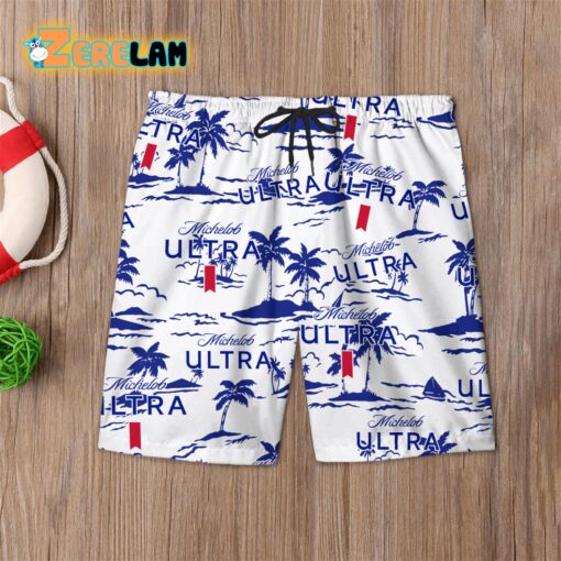 Michelob Ultra 2 Hawaiian Beach Pattern Short