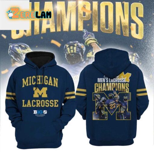 Michigan Men’s Lacrosse Champions B1G Hoodie
