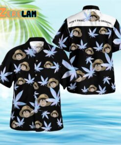 Monkey D Luffy Don’t Panic It is Organic One Piece Hawaiian Shirt