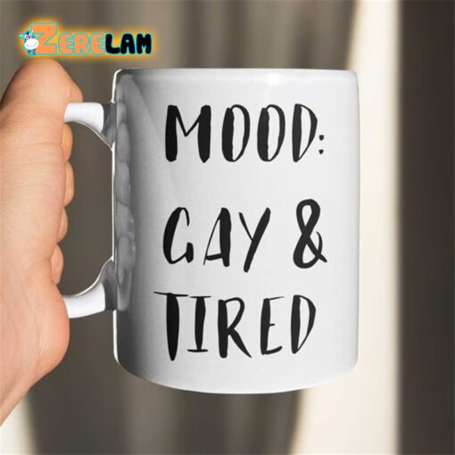 Mood Gay And Tired Mug Father Day