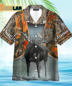 Bold Moose Hunting Hawaiian Shirt