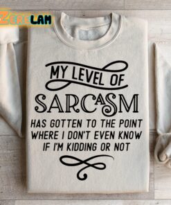 My level of Sarcasm has gotten to the point where i dont even know if I am kidding or not sweatshirt 2