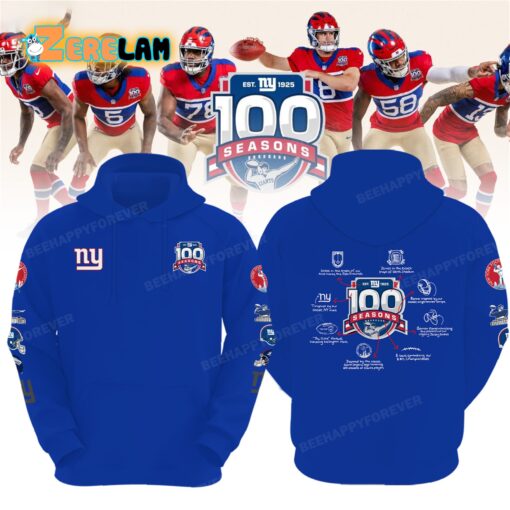 NY Giants 100th Season Hoodie