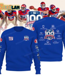NY Giants 100th Season Hoodie 2