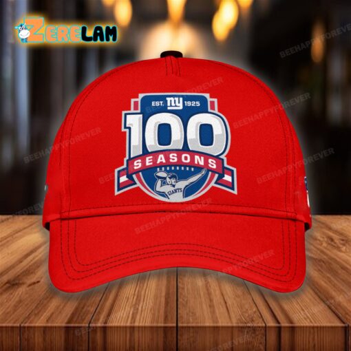 NY Giants EST 1925 100th Season Hat