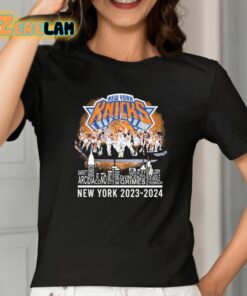 NY Knicks 2023 2024 Team Player Name Skyline Shirt 2 1