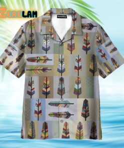 Native Feather Tropical Hawaiian Shirt