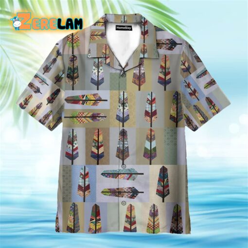 Native Feather Tropical Hawaiian Shirt