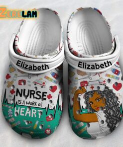 Nurse Is A Work Of Heart Clogs Crocs