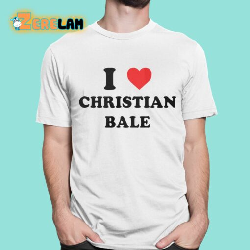 Olivia Rodrigo I Love Christian Bale Shirt