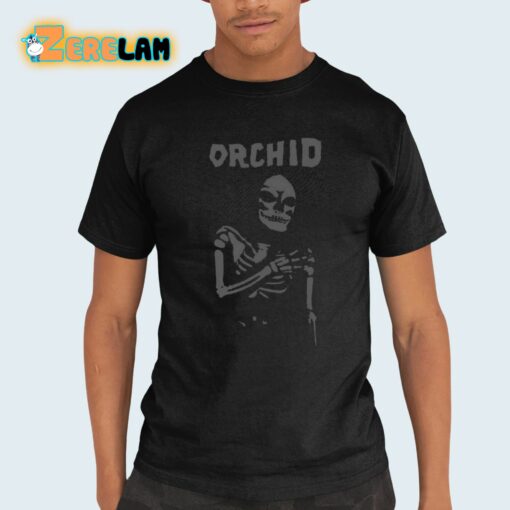 Orchid Chaos Skeleton Silver Shirt