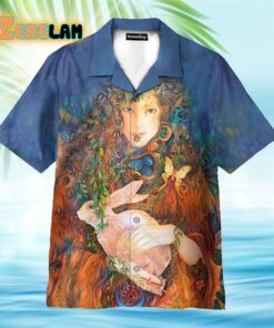 Ostara And Easter Bunny Hawaiian Shirt