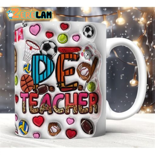 PE Teacher Inflated Mug