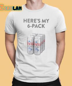 Patrick Mahomes Coors Light Heres My 6 Pack Shirt
