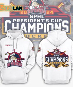 Peoria Rivermen 2024 SPHL President't Cup Champions Hockey Hoodie 1
