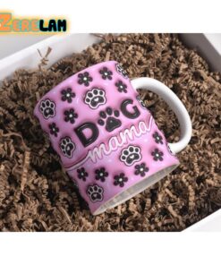 Pink Dog Lover Inflated Mug