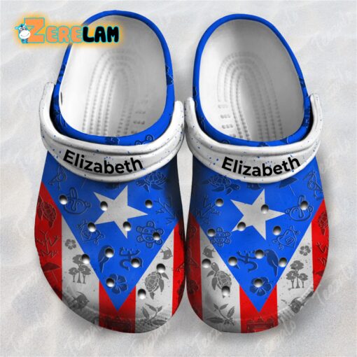 Puerto Rican Flag Clogs Crocs