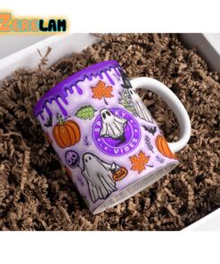 Purple Spooky Vibes Inflated Mug