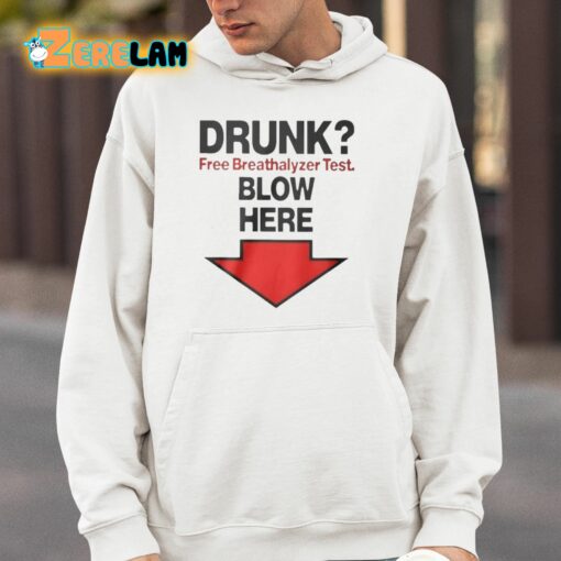 Rachel Sennott Drunk Free Breathalyzer Test Blow Here Shirt