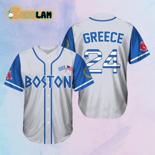 Red Sox Greek Heritage Celebration Jersey