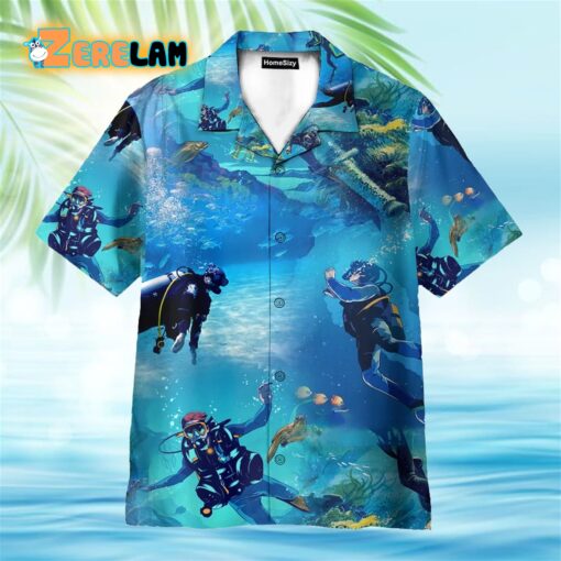 Scuba Diving Hawaiian Shirt