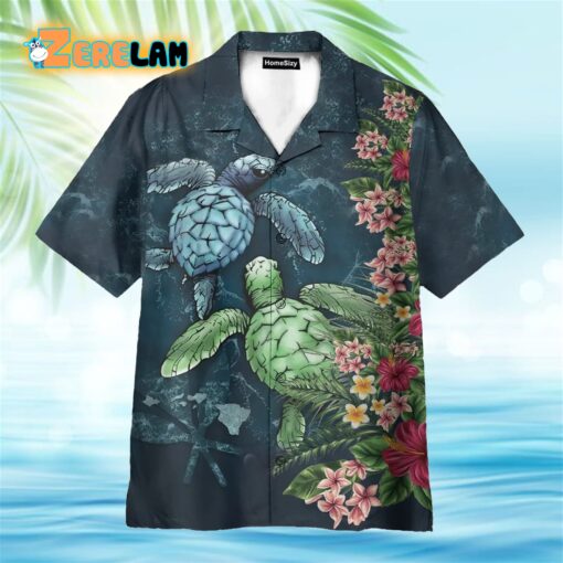 Sea Turtle Tropical Hawaiian Shirt