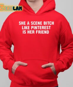 She A Scene Bitch Like Pinterest Is Her Friend Shirt