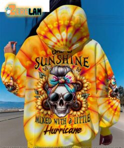 Skull She is sunshine mixed with a little hurricane hoodie