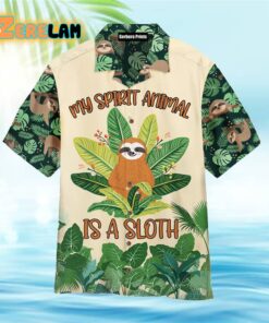 Sloth My Spirit Style Green Hawaiian Shirt