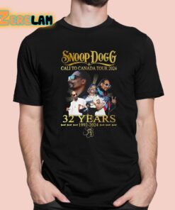 Snoop Dogg Cali To Canada Tour 2024 32 Years 1992 2024 Shirt 1 1