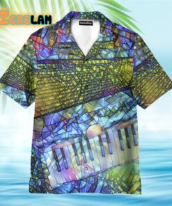 Stained Glass Accordion Hawaiian Shirt
