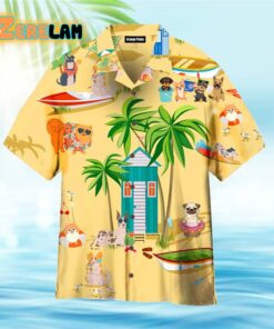 Summer Beach Dog Pet Lover Hawaiian Shirt