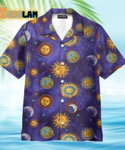 Sun And Moon Hippie Hawaiian Shirt