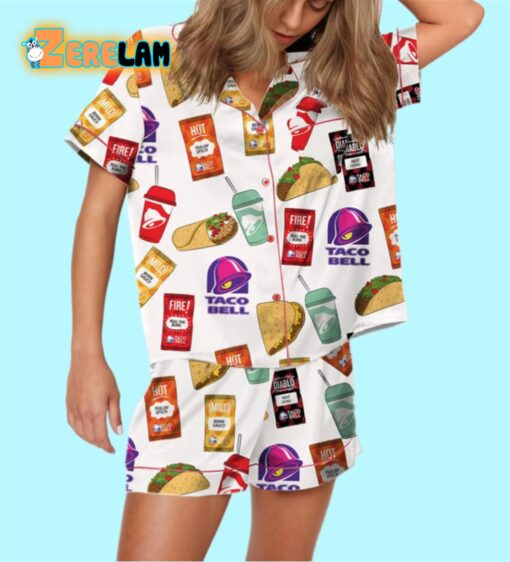 Tacos And Hot Sauce Pajamas Set