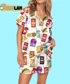 Tacos And Hot Sauce Pajamas Set 2