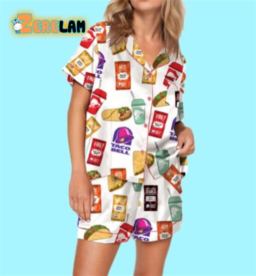 Tacos And Hot Sauce Pajamas Set