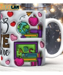 Teacher Love Inspire Inflated Mug