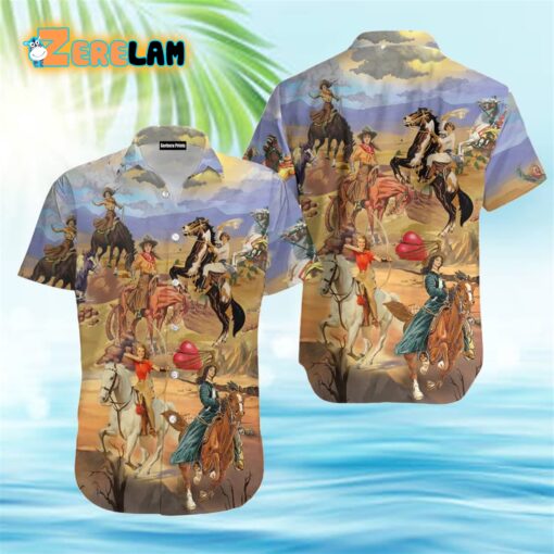 Texas Cowgirls Hawaiian Shirt