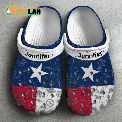 Texas Flag Clogs Crocs