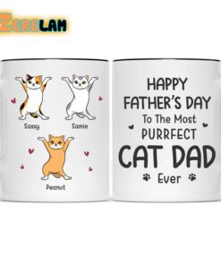 The Most Purrfect Cat Dad Ever Mug Father Day